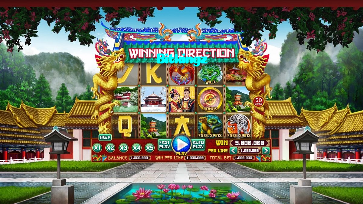 Bitkingz casino presented on mobile device in Pakistan with slots and live games