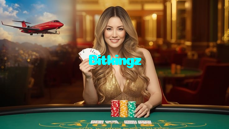 Bitkingz casino presented on mobile device in Pakistan with slots and live games